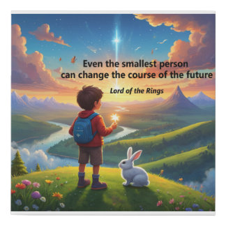 Edge-free canvas Infantile Phrase Insp