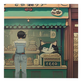 Edge-free imitation canvas