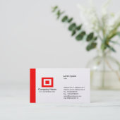 Edge Gold - Red Business Card (Standing Front)