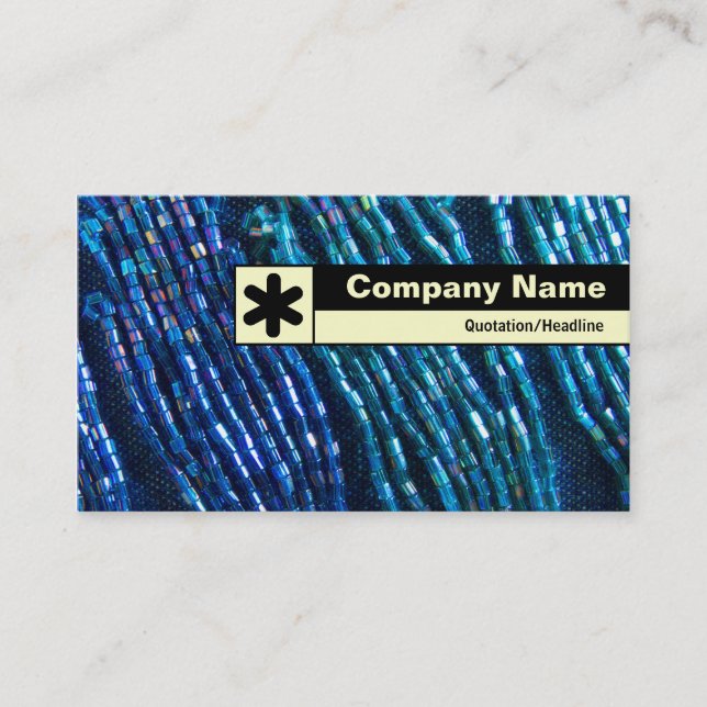 Edge Labeled - Bead Braids Business Card (Front)
