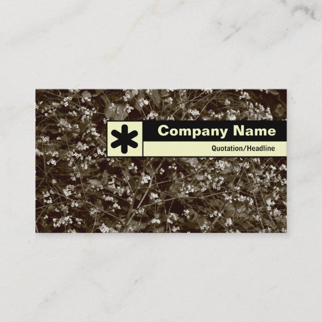 Edge Labeled - Blossom Business Card (Front)