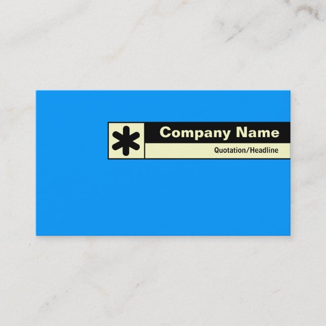 Edge Labeled - Blue 0099FF Business Card (Front)