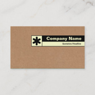 Edge Labeled - Cardboard Box Business Card