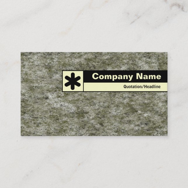Edge Labeled - Digital Granite Business Card (Front)