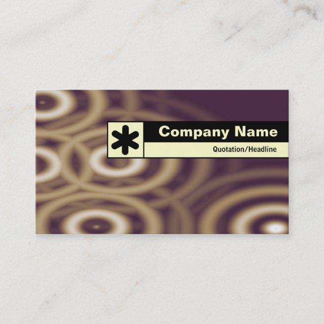 Edge Labeled - Electric Rain Business Card (Front)