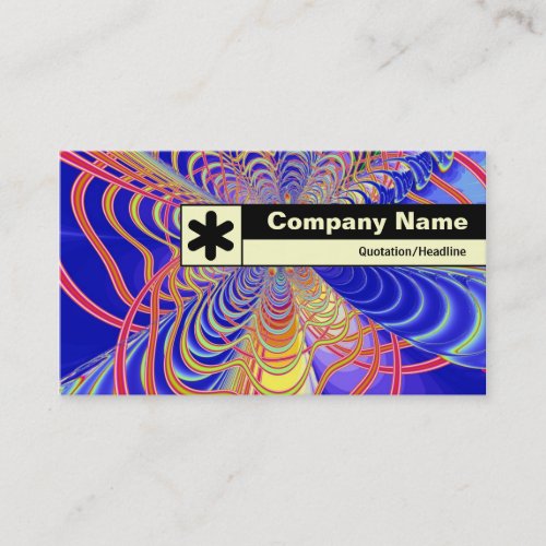 Edge Labeled _ Fractal Abstract 061012d Business Card