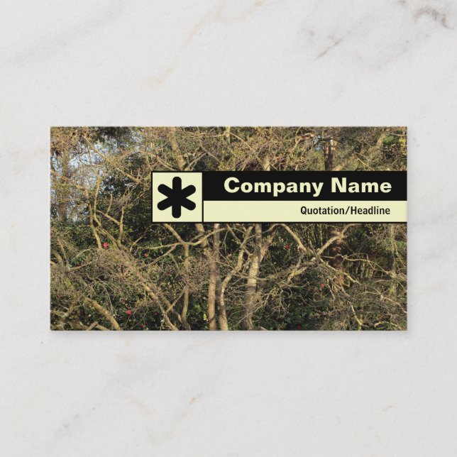 Edge Labeled - Golden Branches Business Card (Front)