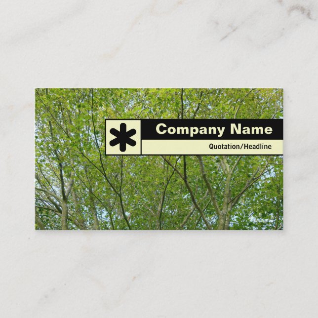 Edge Labeled - Japanese Maple Business Card (Front)