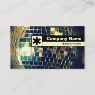 Edge Labeled - Mirror Ball Business Card