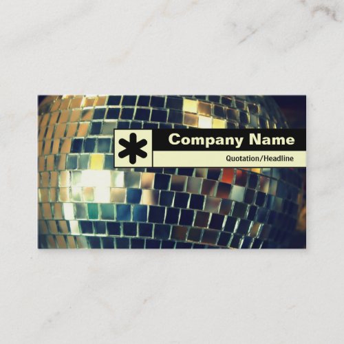 Edge Labeled _ Mirror Ball Business Card