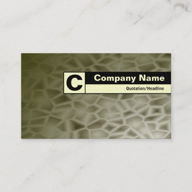 Edge Labeled Monogram - Alien Planet Business Card (Front)