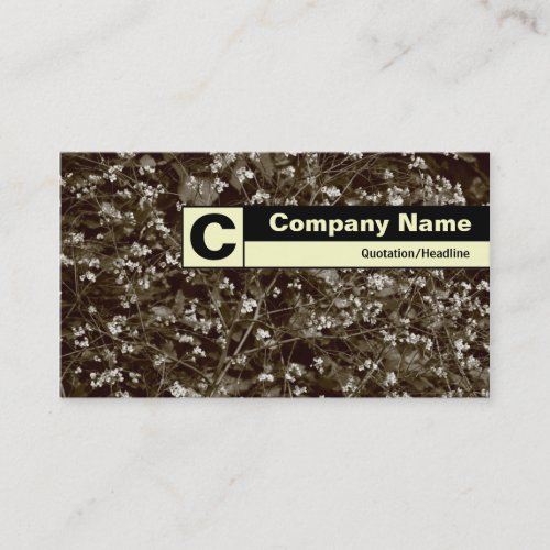 Edge Labeled Monogram _ Blossom Business Card