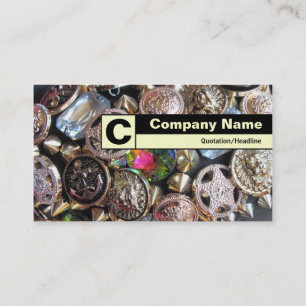 Edge Labeled Monogram - Flea Market Bling Business Card