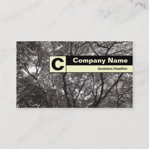 Edge Labeled Monogram _ Japanese Branches 01 Business Card