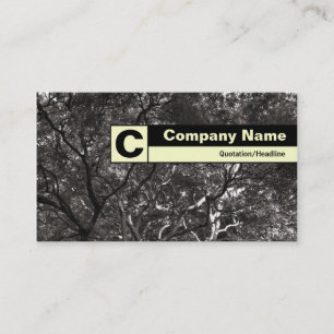 Edge Labeled Monogram - Japanese Branches 01 Business Card