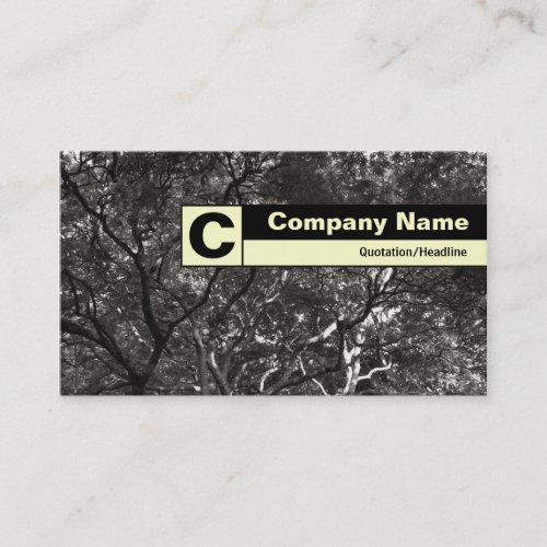 Edge Labeled Monogram _ Japanese Branches 01 Business Card