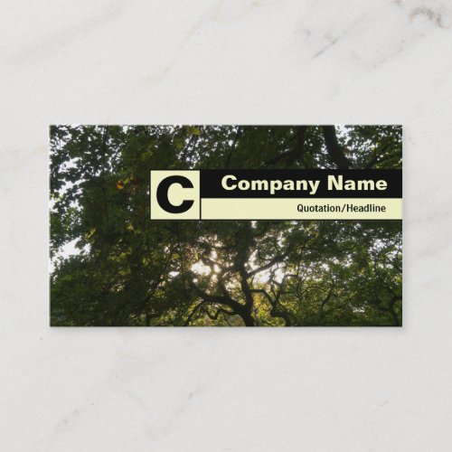 Edge Labeled Monogram _ Japanese Branches 04 Business Card