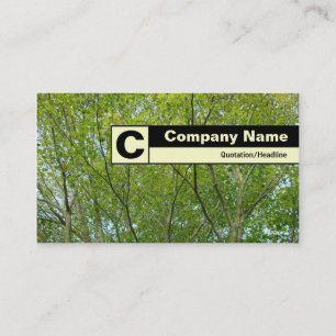 Edge Labeled Monogram - Japanese Maple Business Card