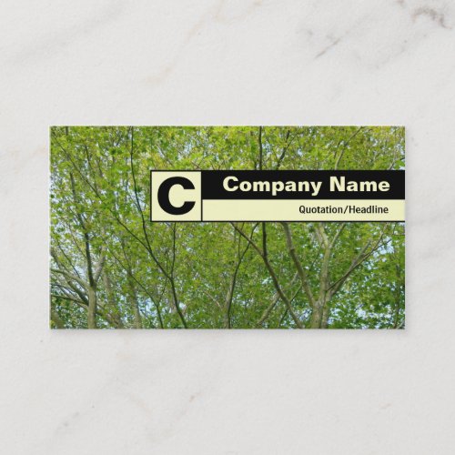 Edge Labeled Monogram _ Japanese Maple Business Card