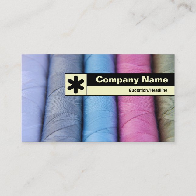 Edge Labeled - Reels of Cotton Business Card (Front)