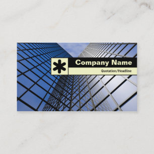 Edge Labeled - Reflective Office Block Business Card