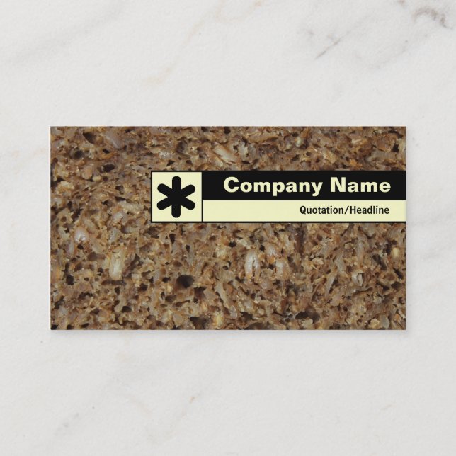 Edge Labeled - Rye Bread Business Card (Front)