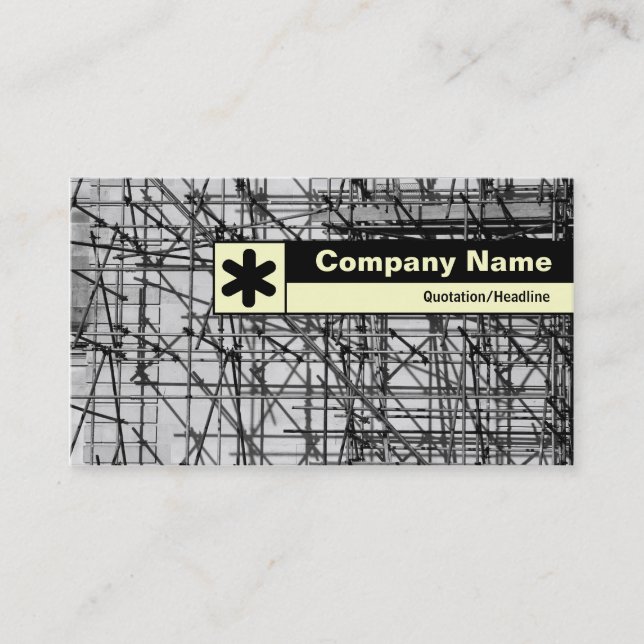 Edge Labeled - Scaffolding Business Card (Front)