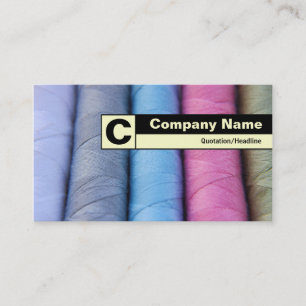 Edge Labelled Monogram - Reels of Cotton Business Card
