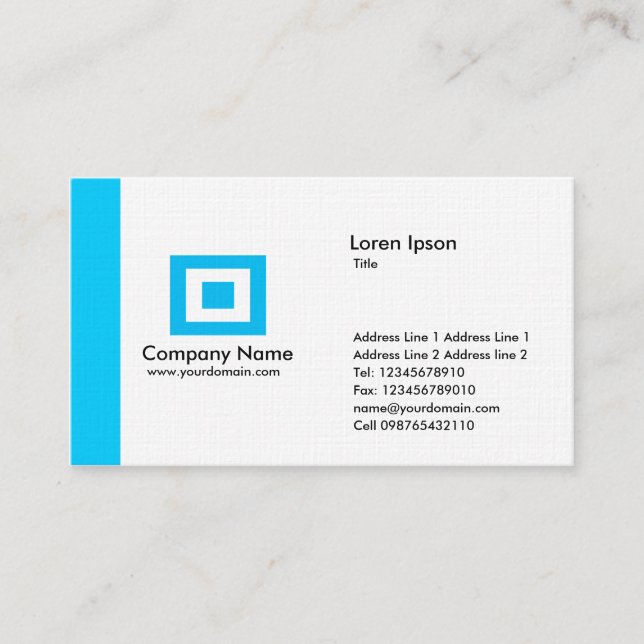 Edge - Light Blue Business Card (Front)