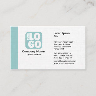 Edge (Logo) - Light Blue Green Business Card