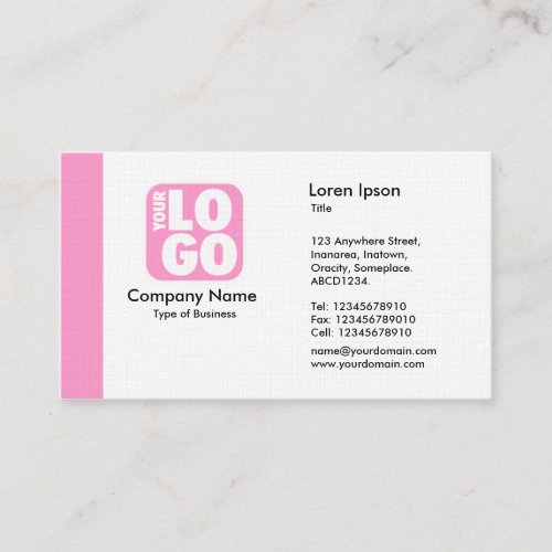 Edge Logo _ Pink Business Card