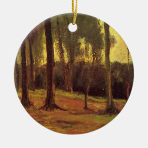 Edge of a Wood by Vincent van Gogh Ceramic Ornament
