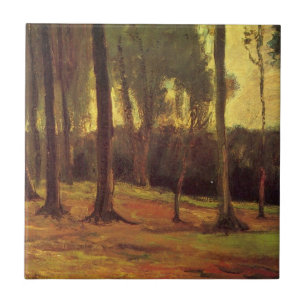 Edge of a Wood by Vincent van Gogh Ceramic Tile