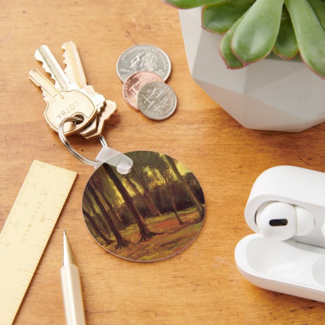 Edge of a Wood by Vincent van Gogh Keychain (Desk)