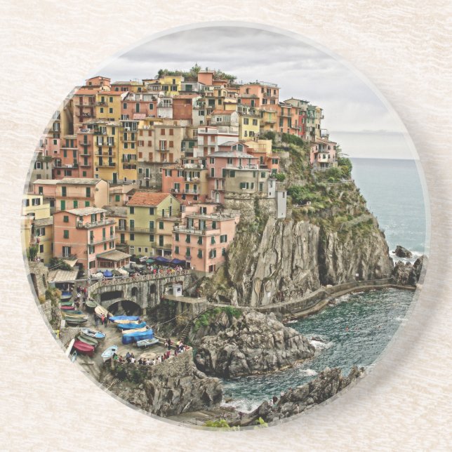 Edge of Italy - Manarla - Sandstone Coaster (Front)