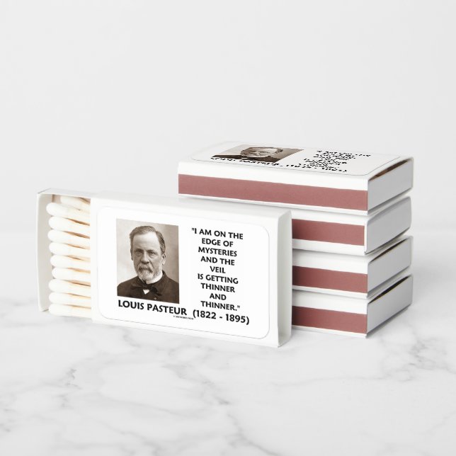 Edge Of Mysteries Veil Getting Thinner Pasteur Matchboxes (Stacked)