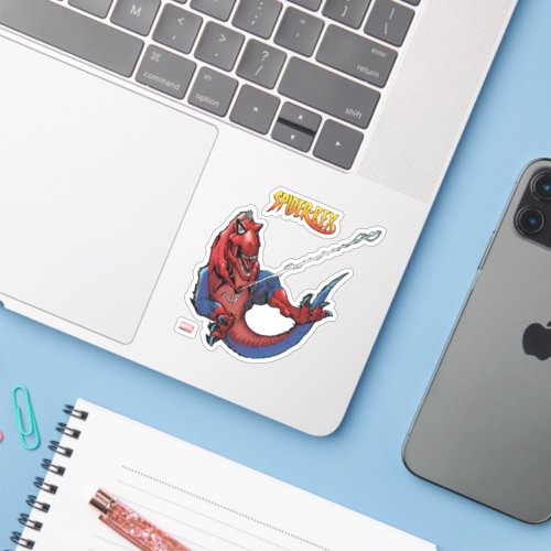 Edge of Spider_Verse _ Spider_Rex Web Swinging Sticker