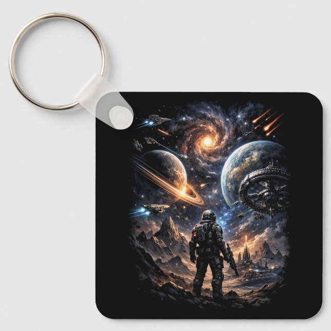 Edge of the Galaxy Keychain (Front)