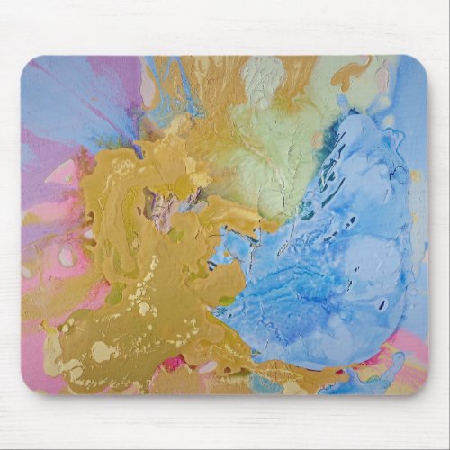 Edge of the Plains modern abstract pastel Mouse Pad