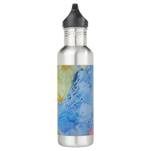 Edge of the Plains modern abstract pastel Stainless Steel Water Bottle