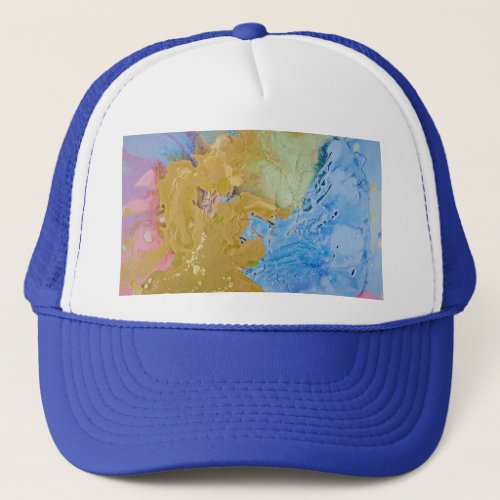 Edge of the Plains modern abstract pastel Trucker Hat