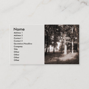 Edge of the Woods - Customized Business Card