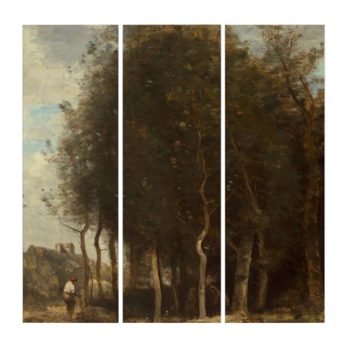 Edge of wood circa 1845_55 Jean_Baptiste_Camille Triptych