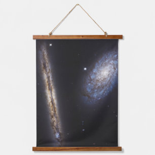 Edge-On Galaxy Ngc 4302 & Tilted Galaxy Ngc 4298 Hanging Tapestry