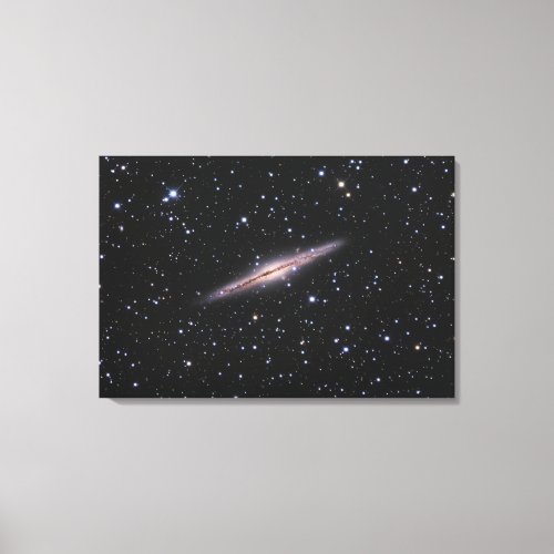 Edge_on view of the NGC 891 Spiral Galaxy in Andro Canvas Print