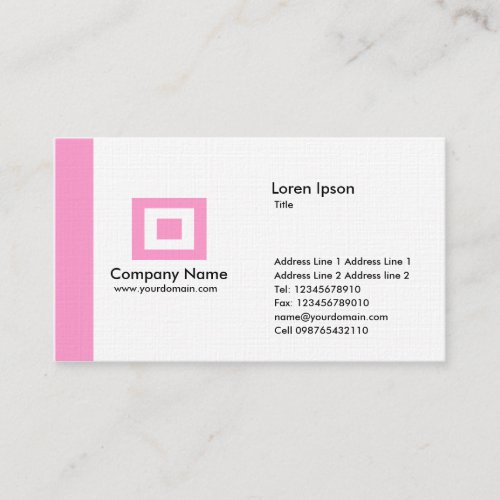 Edge _ Pink Business Card