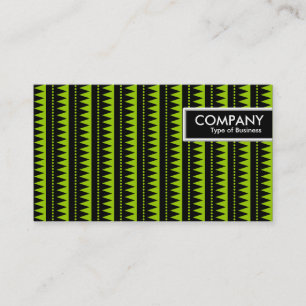 Edge Tag - Aztec Pattern - Martian Green