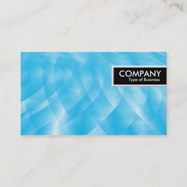 Edge Tag - Blue Curves (Front)