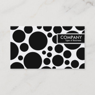 Edge Tag - Spotty - Black on White