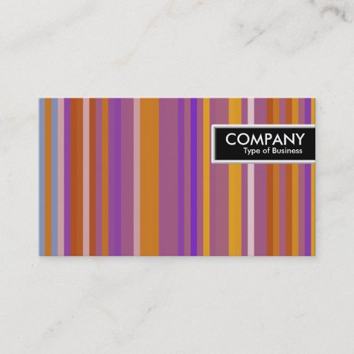 Customizable Edge Tag - Stripes 03 Business Card